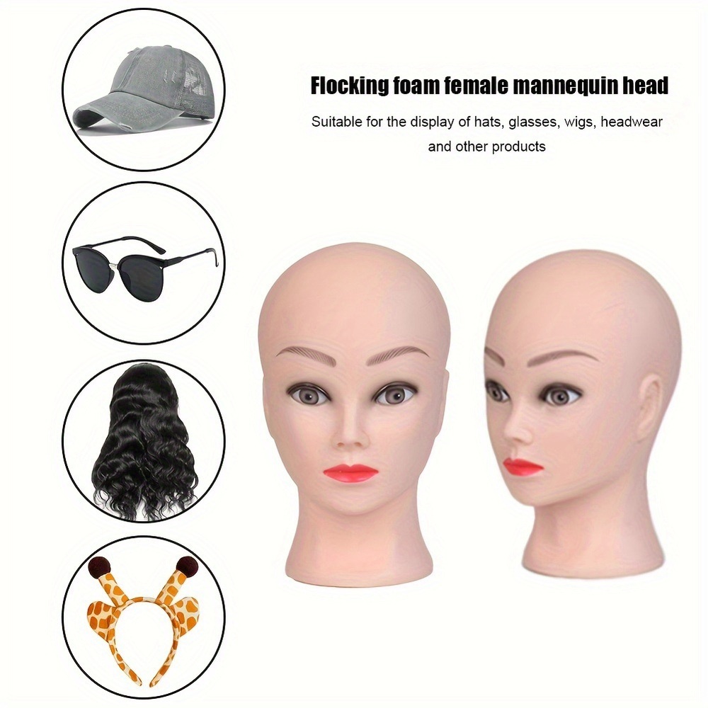 Professional Realistic Mannequin Head with Makeup - Jewelry & Wig Display - Picture 3 of 10